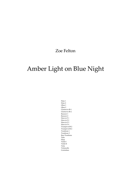 Amber Light on a Blue Night image number null