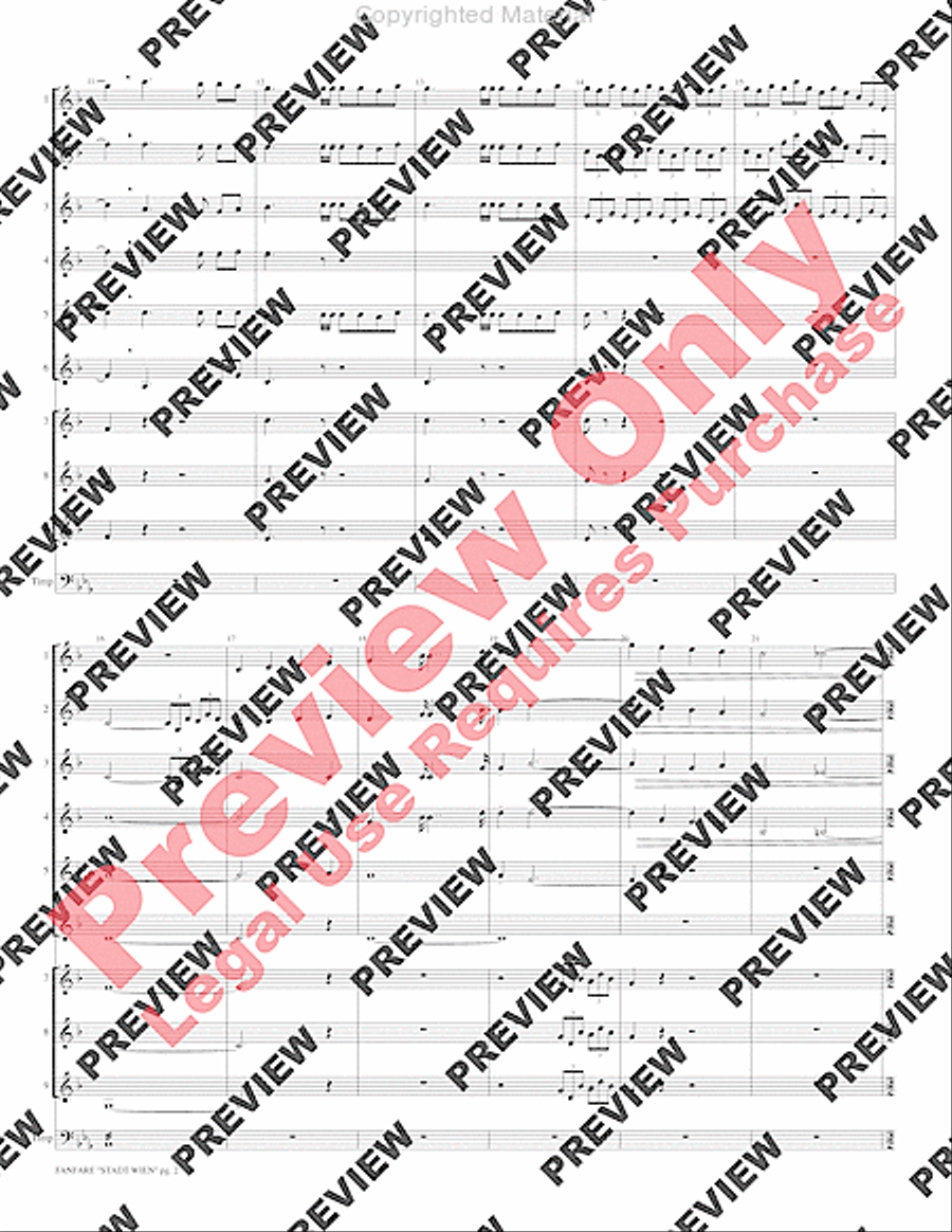Fanfare Stadt Wien Small Ensemble scores gallery preview page 4