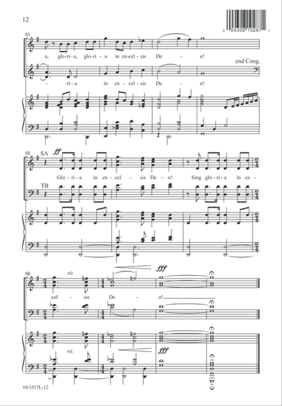 Hymns for Christmas 2 4-Part scores gallery preview page 13