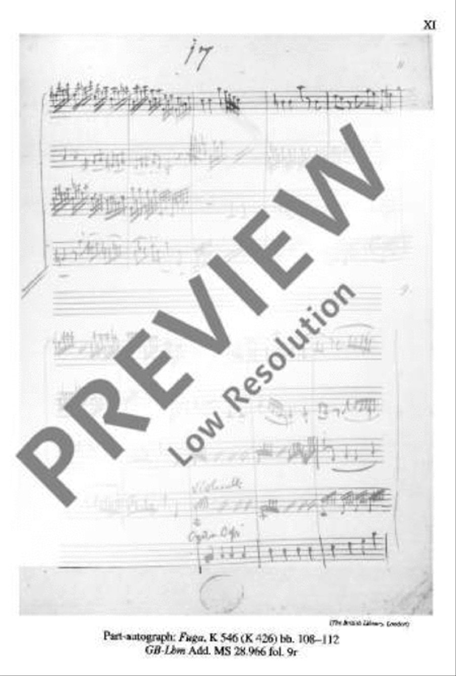 Adagio and Fugue C minor Miniature Score scores gallery preview page 12