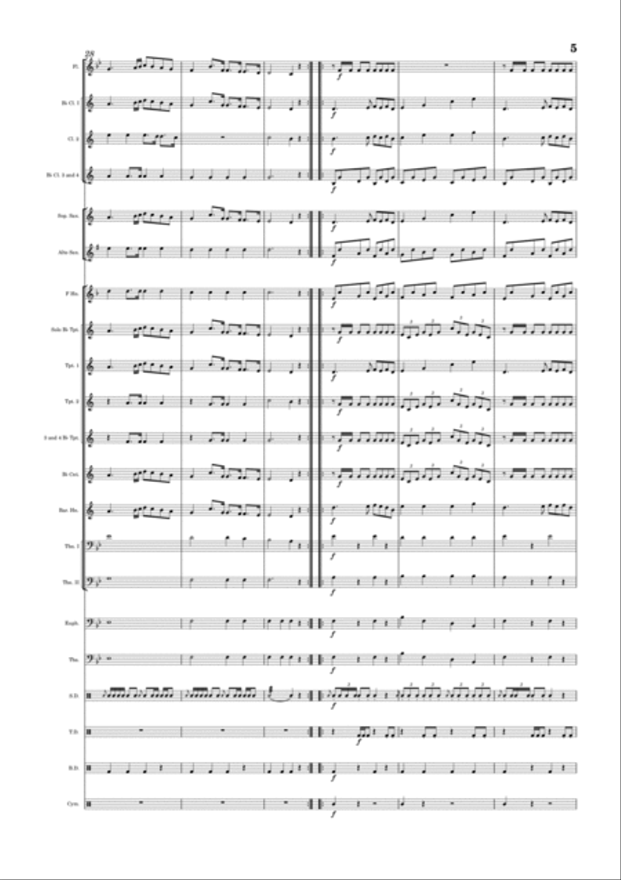 Duke of York Marching Band scores gallery preview page 5