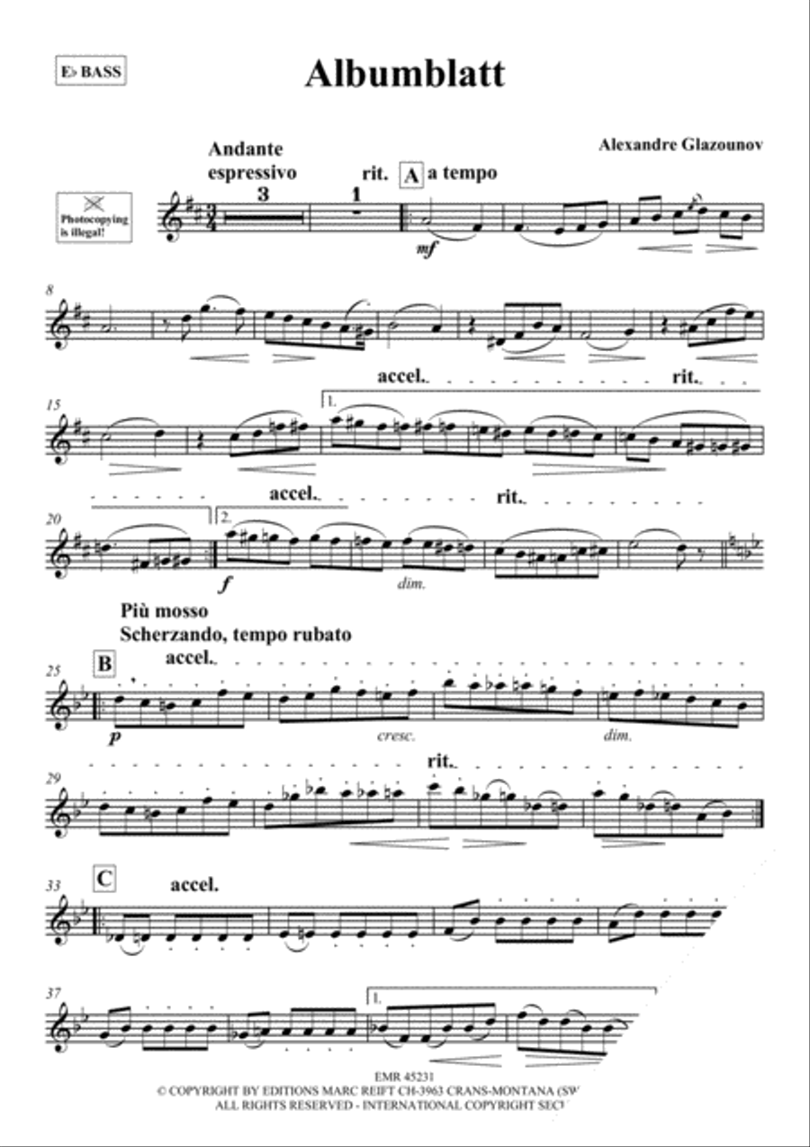 Albumblatt Voice Solo scores gallery preview page 3