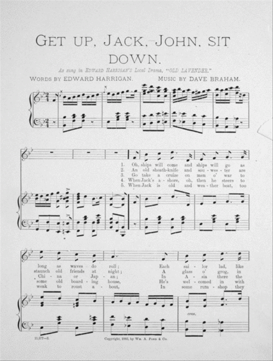 Get Up Jack, John, Sit Down Voice scores gallery preview page 2