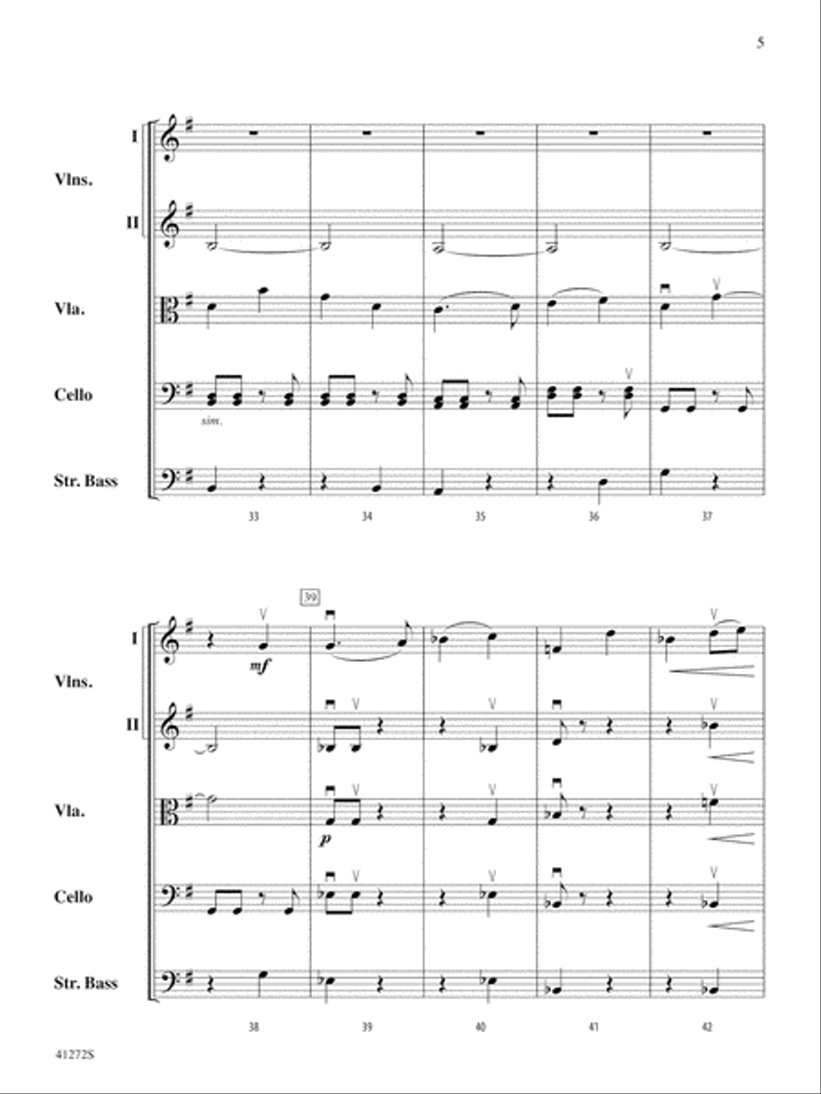 Westridge Overture: Score String Orchestra scores gallery preview page 5