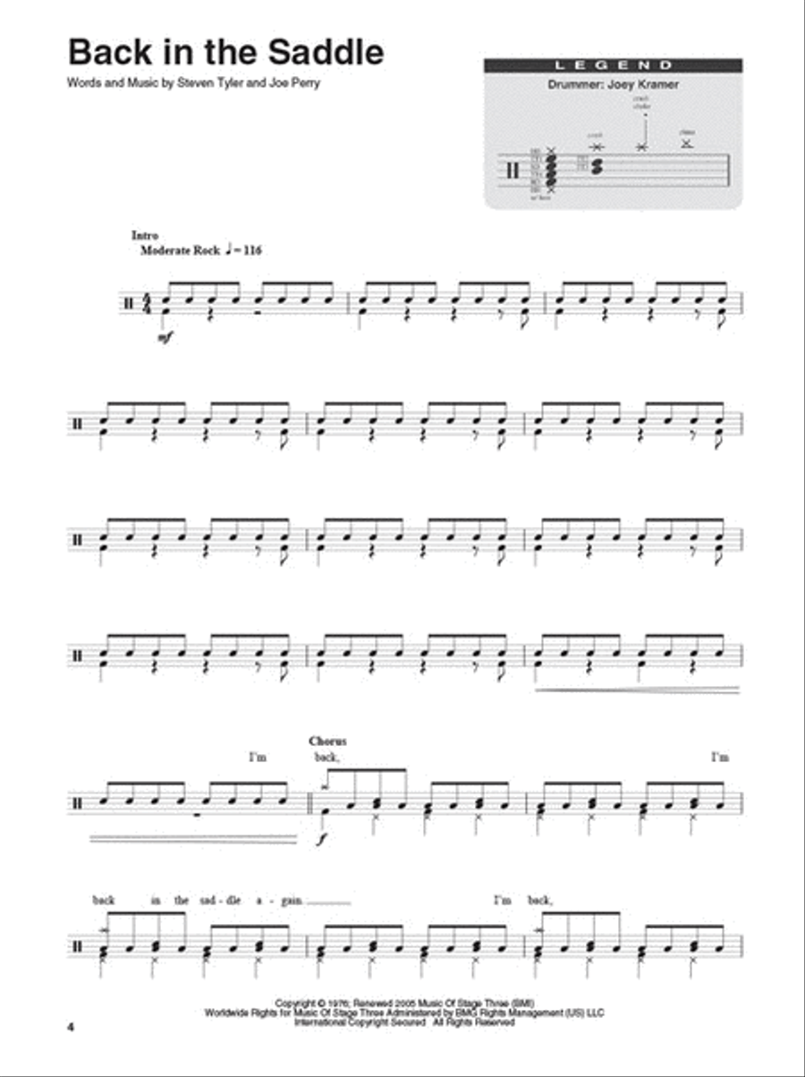 Aerosmith Percussion scores gallery preview page 3
