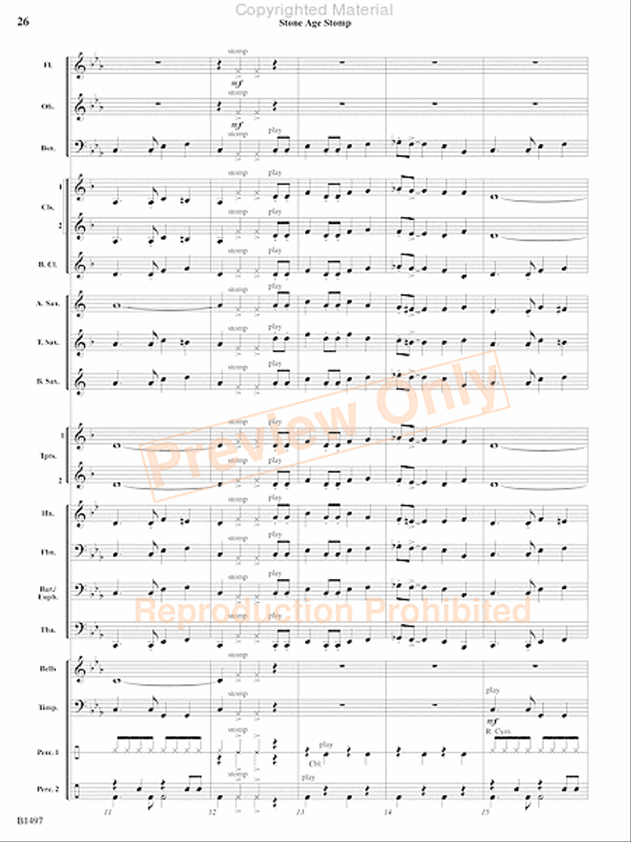 Curtain Up! Concert Band scores gallery preview page 71