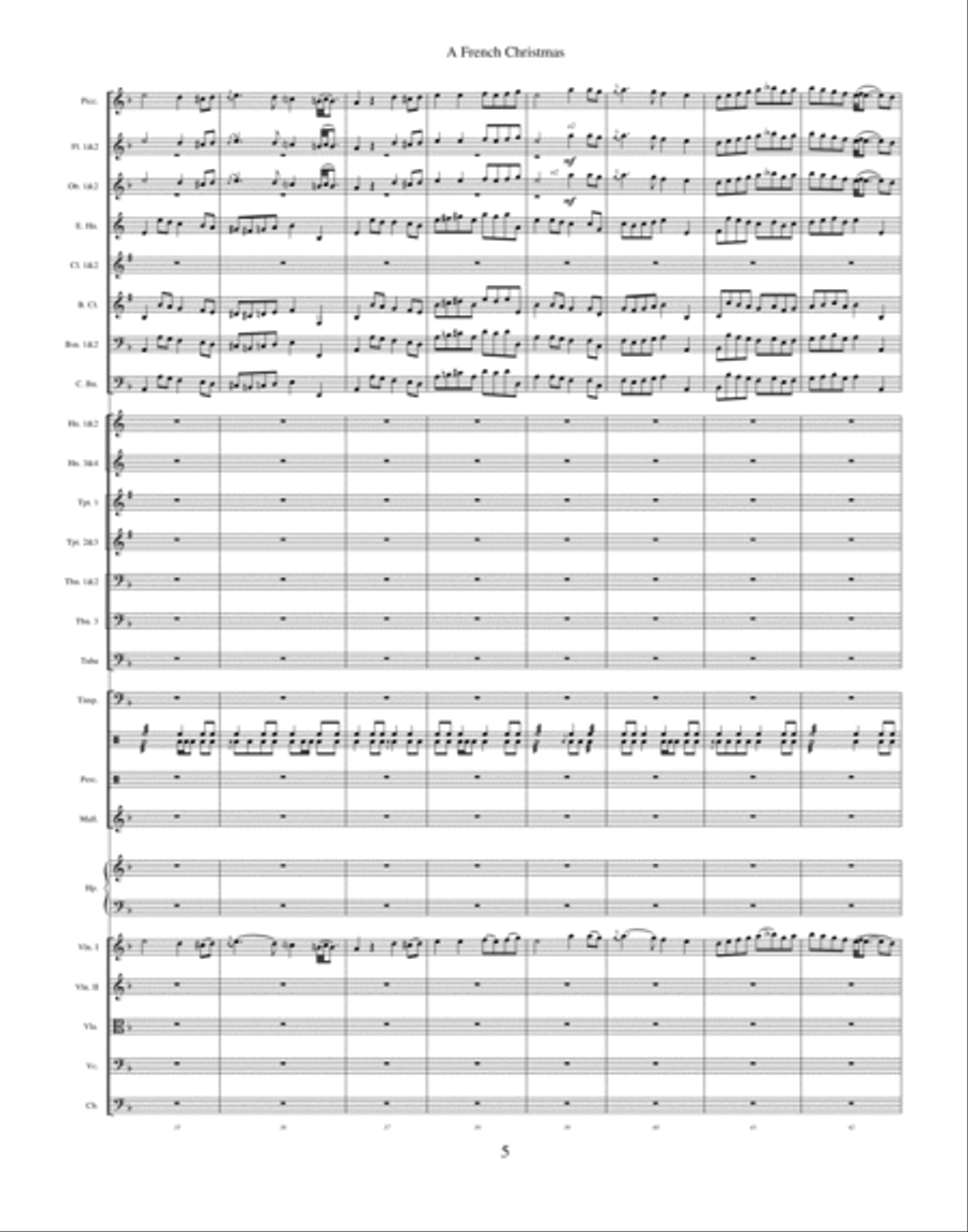 French Christmas, A (orchestra) String Orchestra scores gallery preview page 5