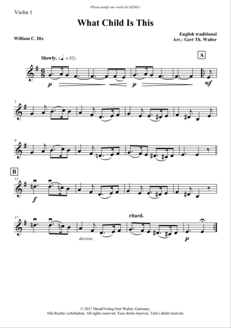 What Child Is This String Quintet scores gallery preview page 3