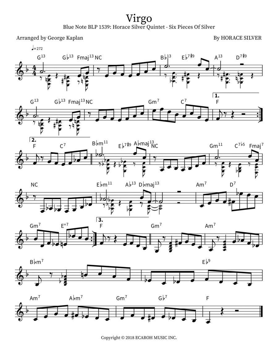 Virgo Piano scores gallery preview page 1