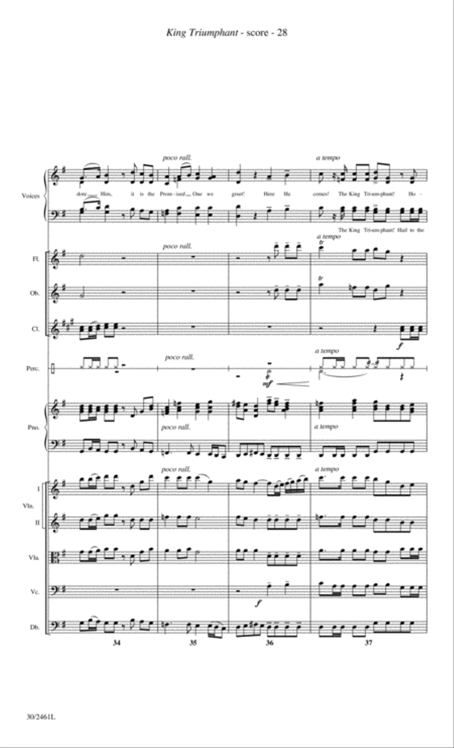 Journey to the Cross - Orchestral Score and Parts Choir scores gallery preview page 30