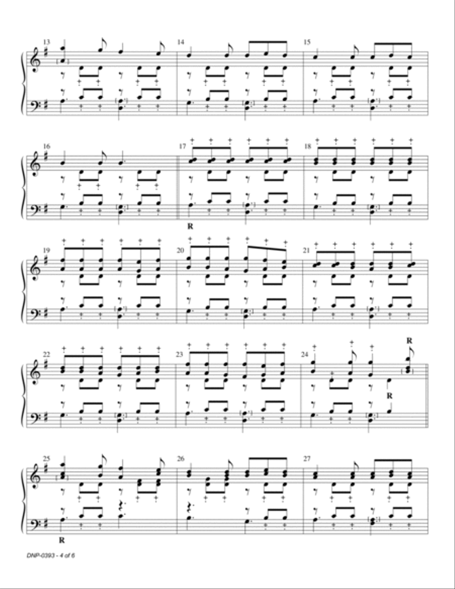 A Baker's Dozen: The Handbell Works of Matt Johnson - REPRODUCIBLE Handbell Choir scores gallery preview page 6