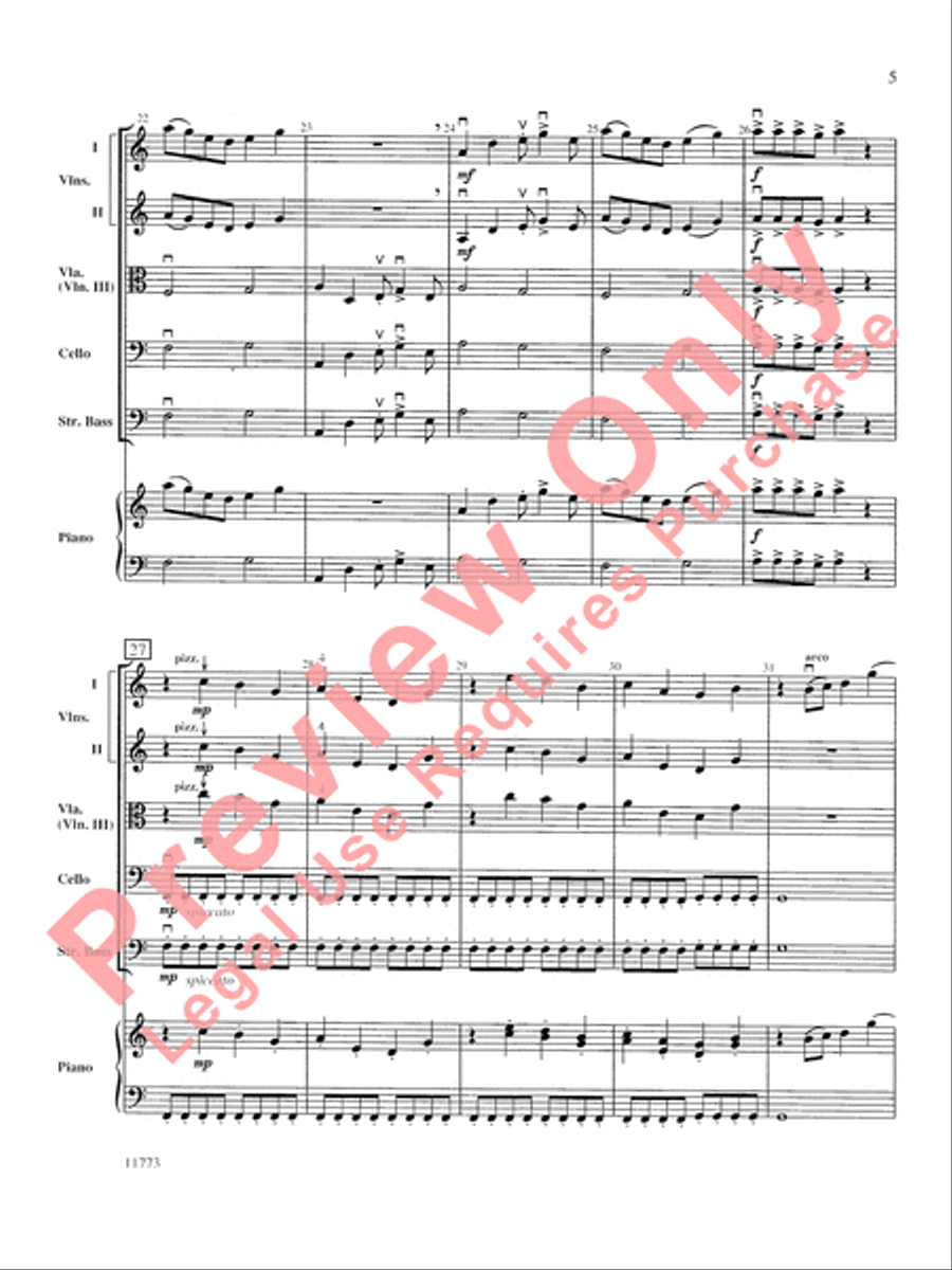 Dramatic Essay String Orchestra scores gallery preview page 6