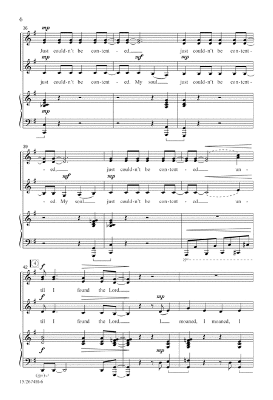 Until I Found the Lord Until I Found the Lord SSA scores gallery preview page 6