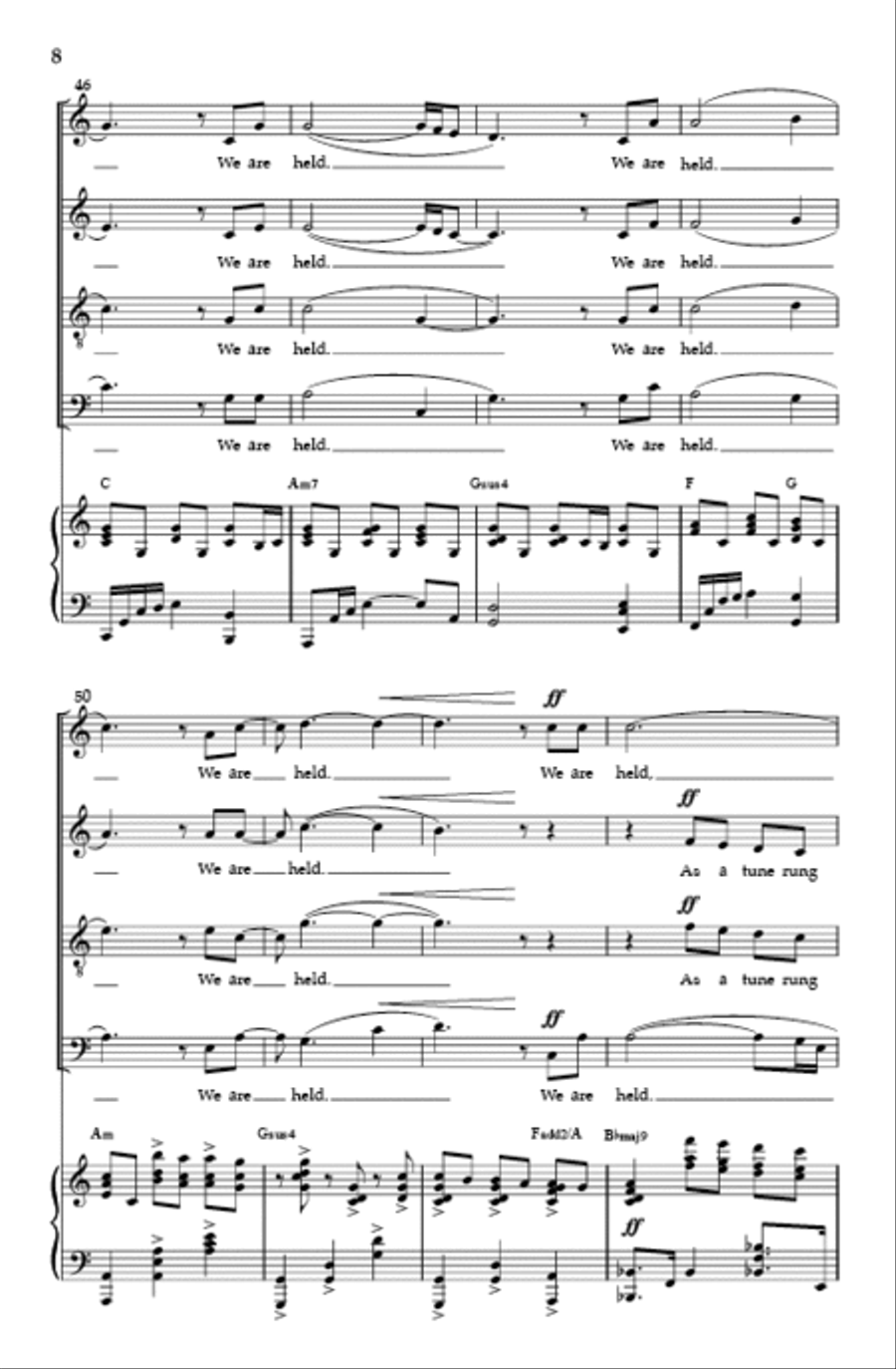 We Are Held 4-Part scores gallery preview page 7