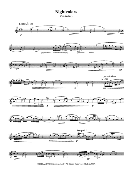 Japanese Tone Poems for Solo Piccolo