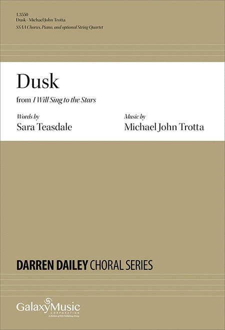 Dusk from I Will Sing to the Stars (Piano/Choral Score)