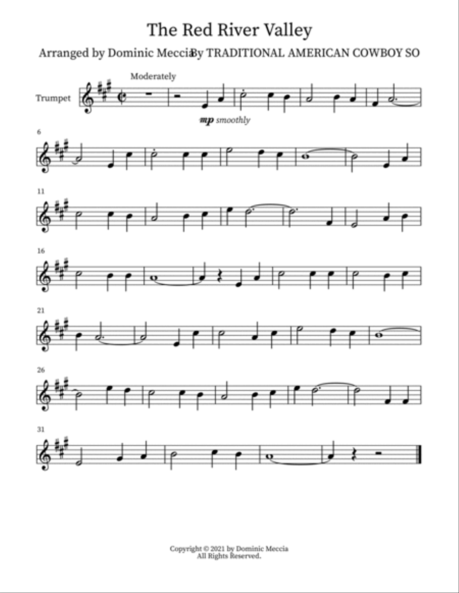 The Red River Valley Small Ensemble scores gallery preview page 4