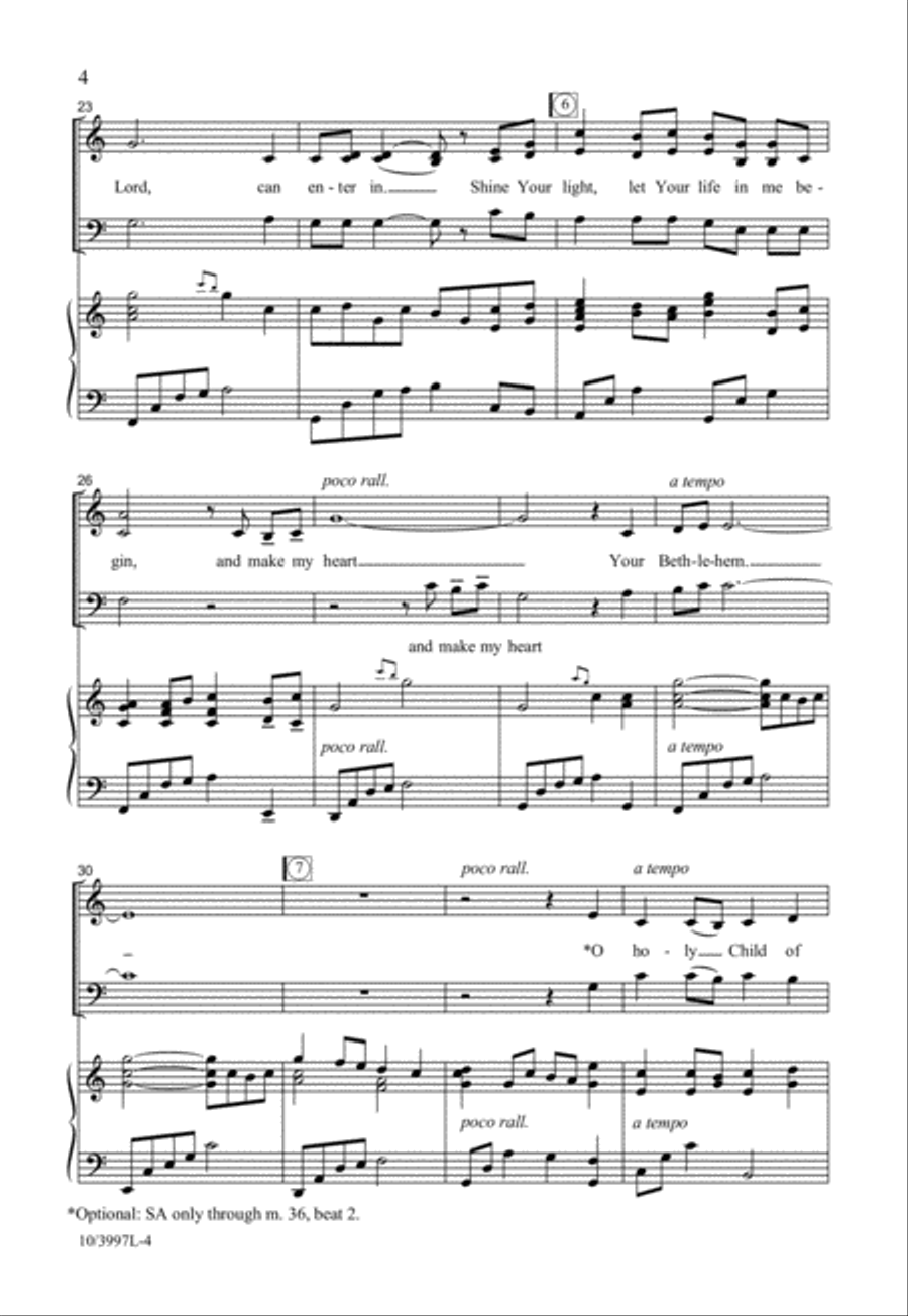 My Heart, Your Bethlehem 3-Part scores gallery preview page 5