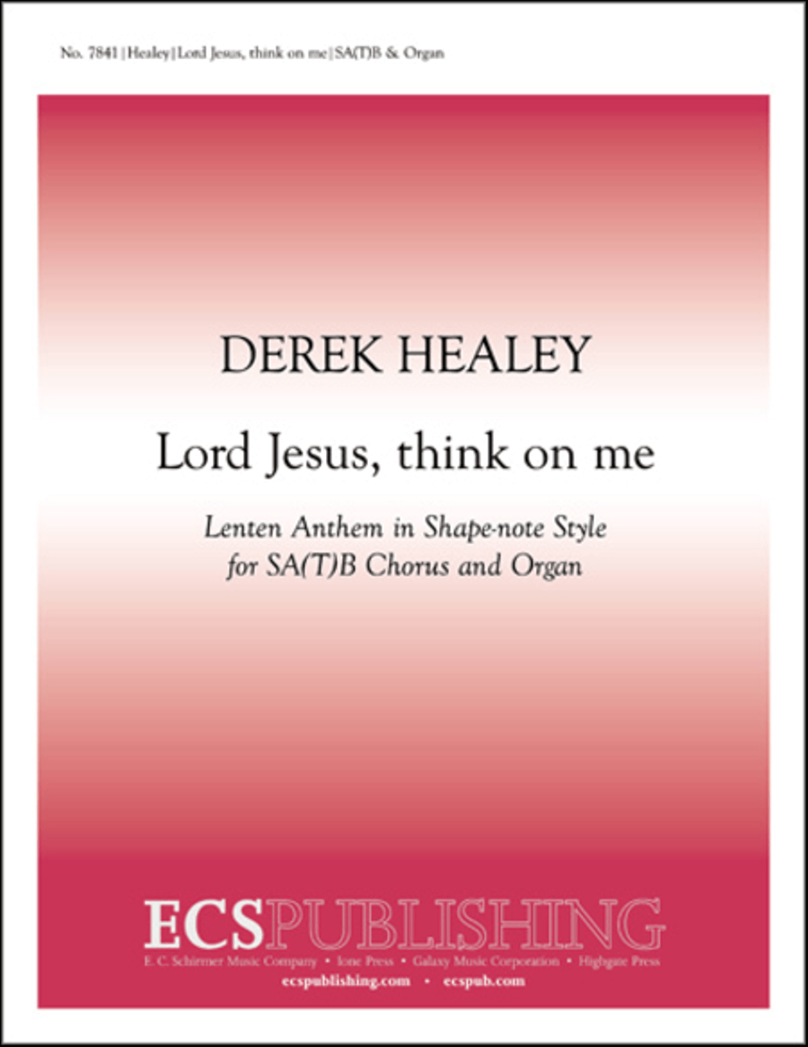 Lord Jesus, think on me 4-Part scores gallery preview page 1