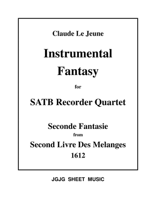 Le Jeune Fantasy for SATB Recorder Quartet