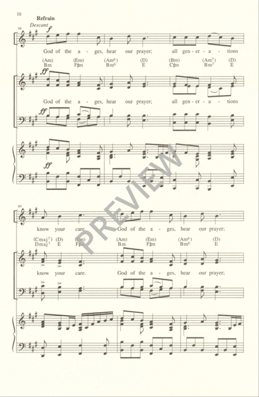 God of the Ages 4-Part scores gallery preview page 10