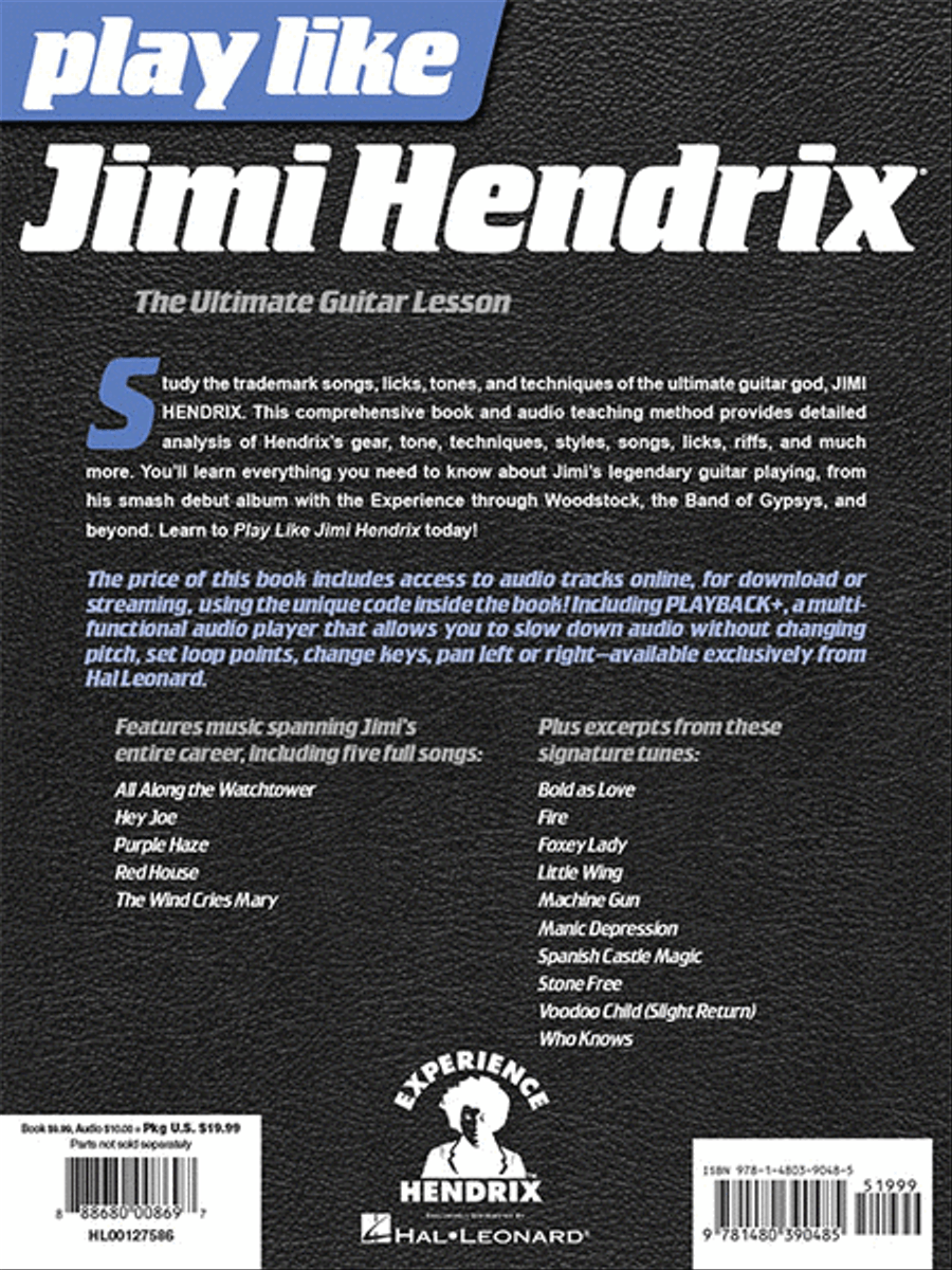 Play like Jimi Hendrix Guitar Tablature scores gallery preview page 6