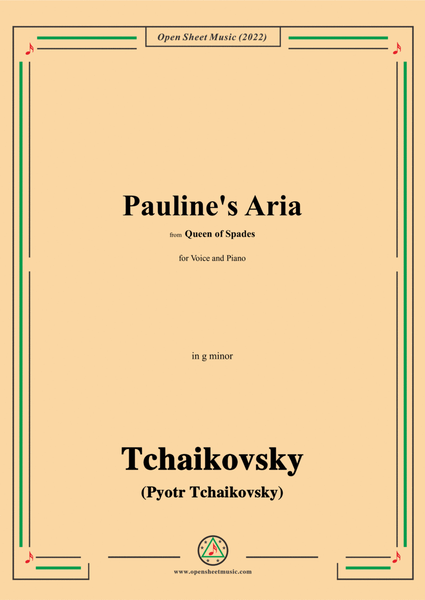 Tchaikovsky-Pauline's Aria,from Queen of Spades,in g minor,for Voice and Piano image number null