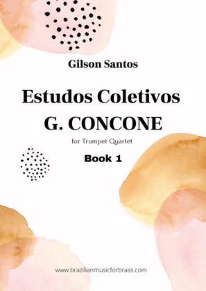 Book cover for Collective Studies - Giuseppe Concone for Trumpet Quartet - Book 1