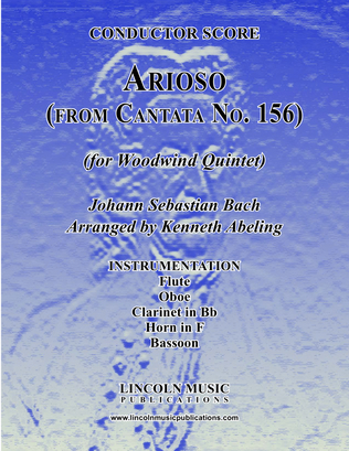 Book cover for Arioso - from Cantata No. 156 (for Woodwind Quintet)
