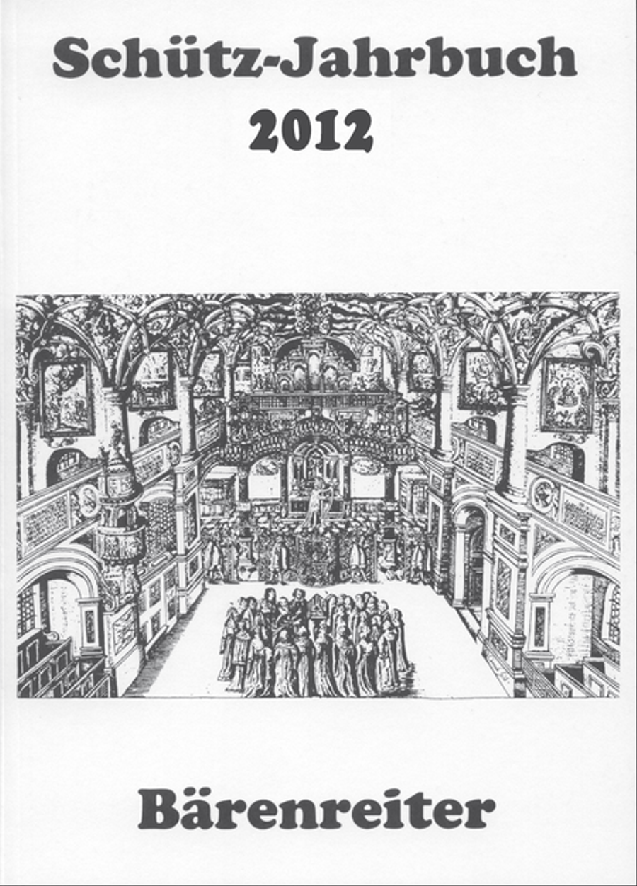 Schütz-Jahrbuch 2012, 34. Jahrgang Collection / Songbook scores gallery preview page 1