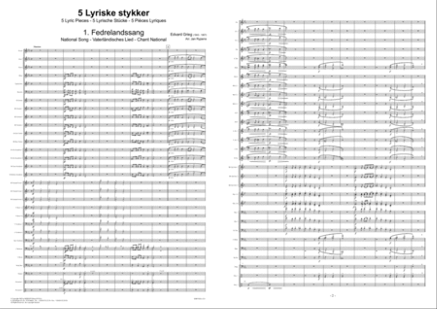 Lyriske Stykker Lyriske Stykker Concert Band scores gallery preview page 2