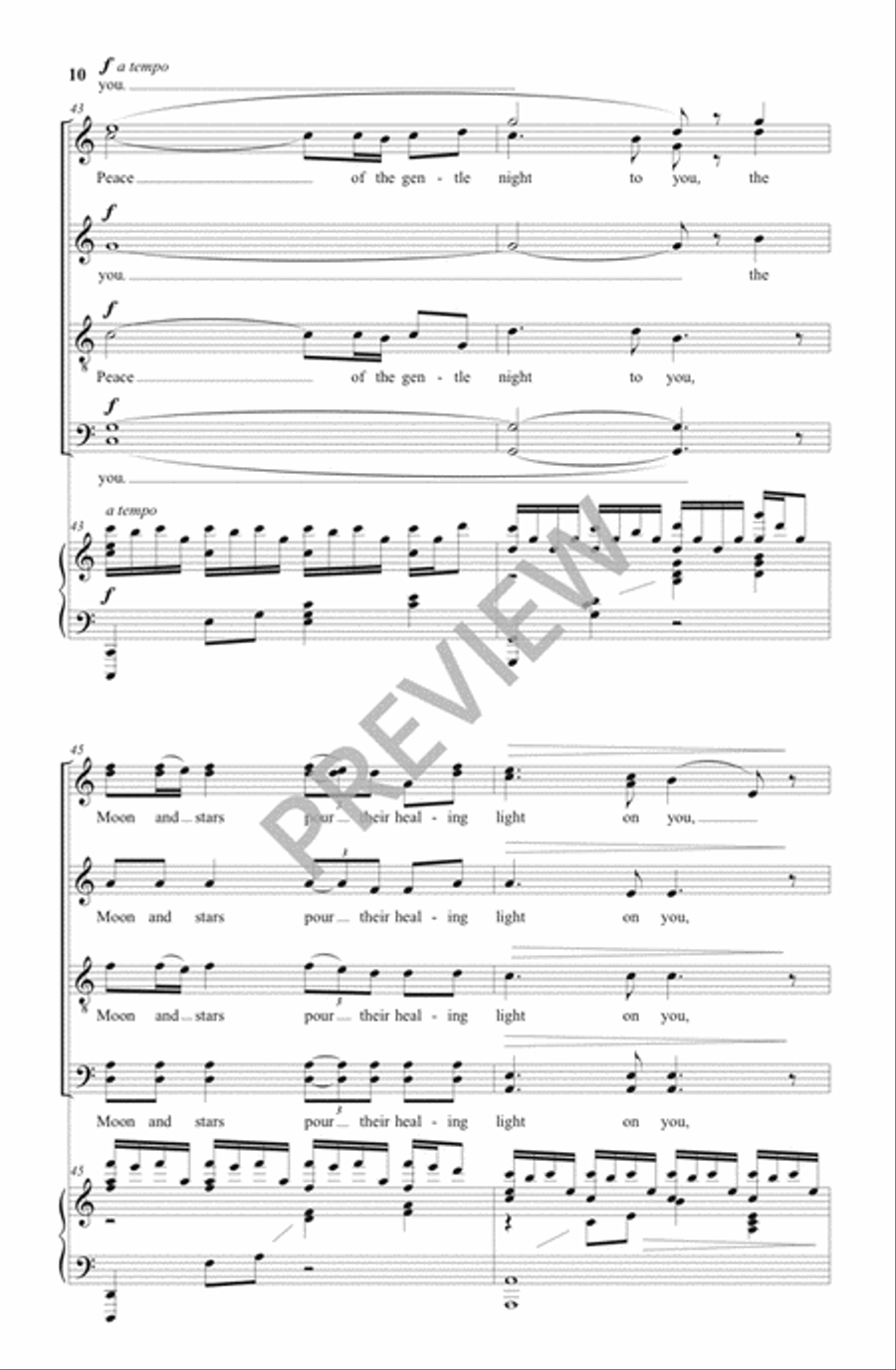 Deep Peace Deep Peace 4-Part scores gallery preview page 11