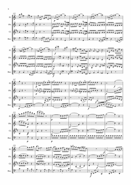 Mozart: String Quartet No.19 in C major K465 (Dissonance) Mvt.I Adagio/Allegro - wind quartet image number null