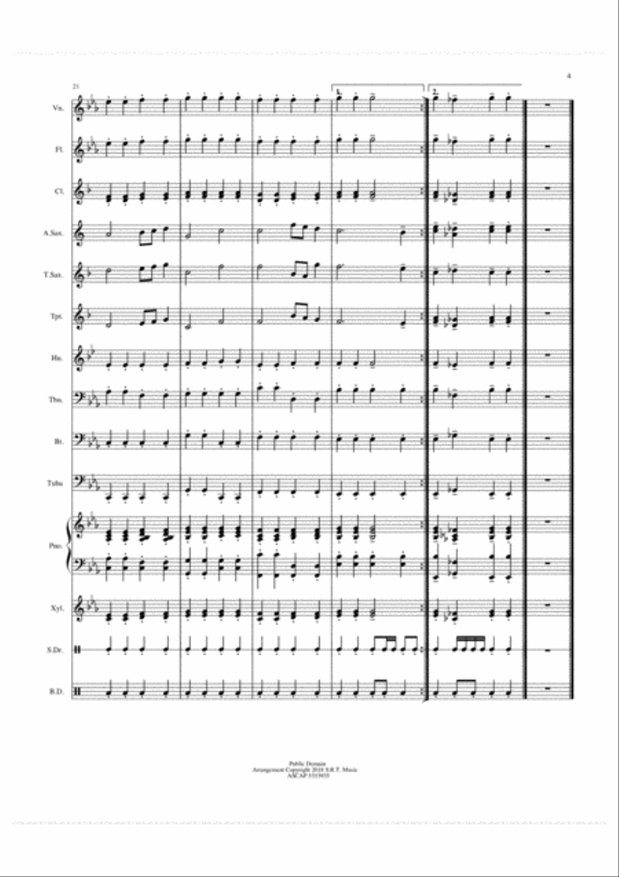 Pomp and Circumstance Pomp and Circumstance Concert Band scores gallery preview page 4
