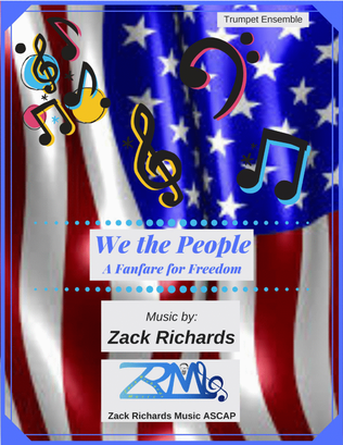 Book cover for We the People for Trumpet Ensemble