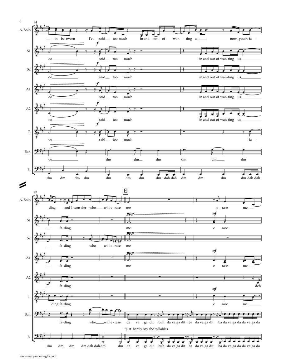 Erase Me Divisi scores gallery preview page 6