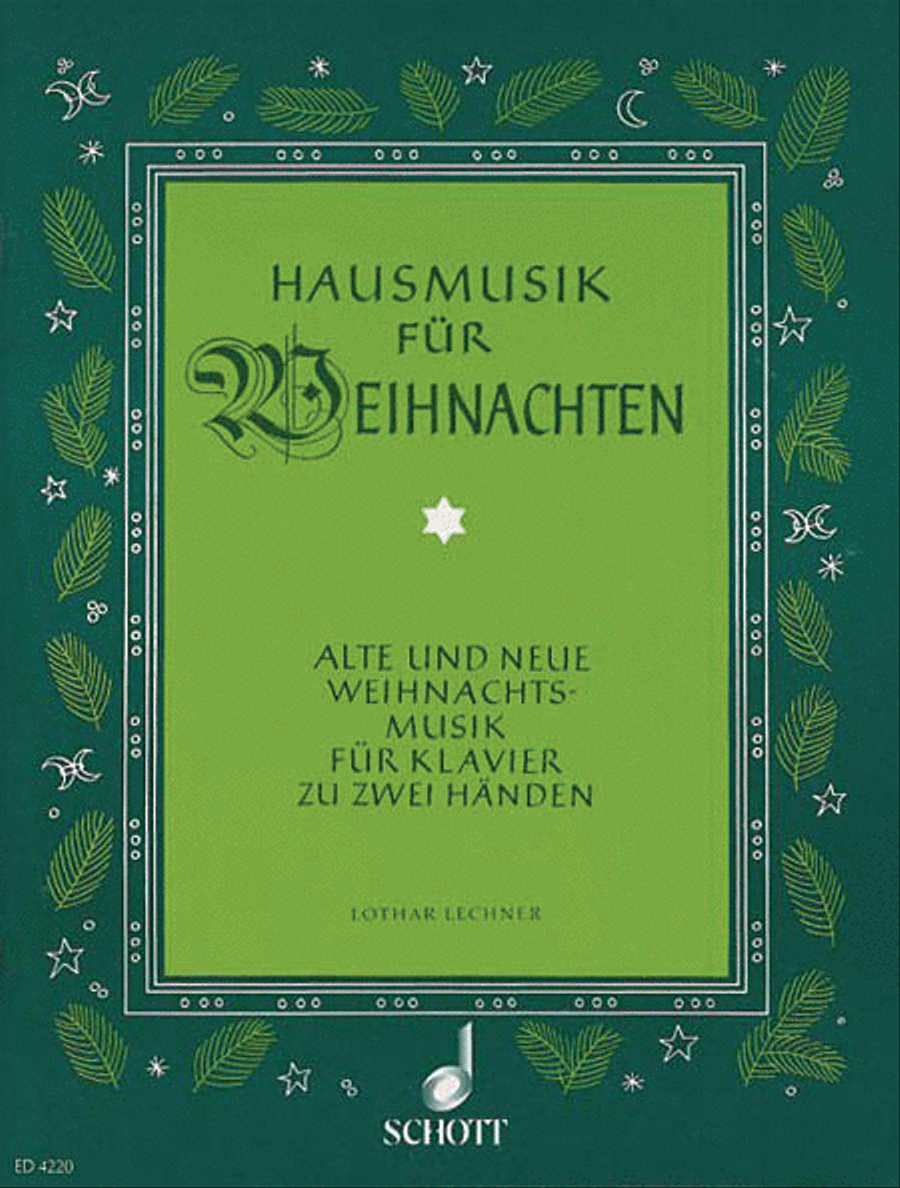 Hausmusik Fur Weihnachts/House Music for Christmas Piano Solo scores gallery preview page 1
