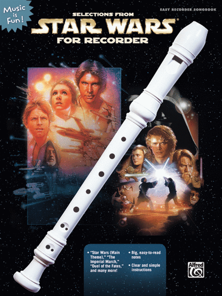 Selections from Star Wars for Recorder Recorder scores gallery preview page 1