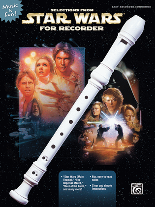Book cover for Selections from Star Wars for Recorder