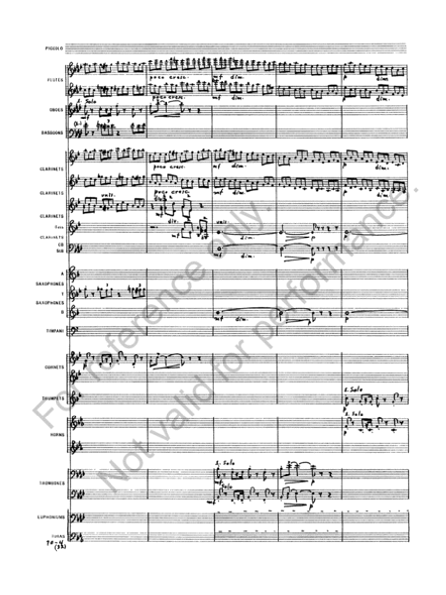 Symphony No. 6 Concert Band scores gallery preview page 6