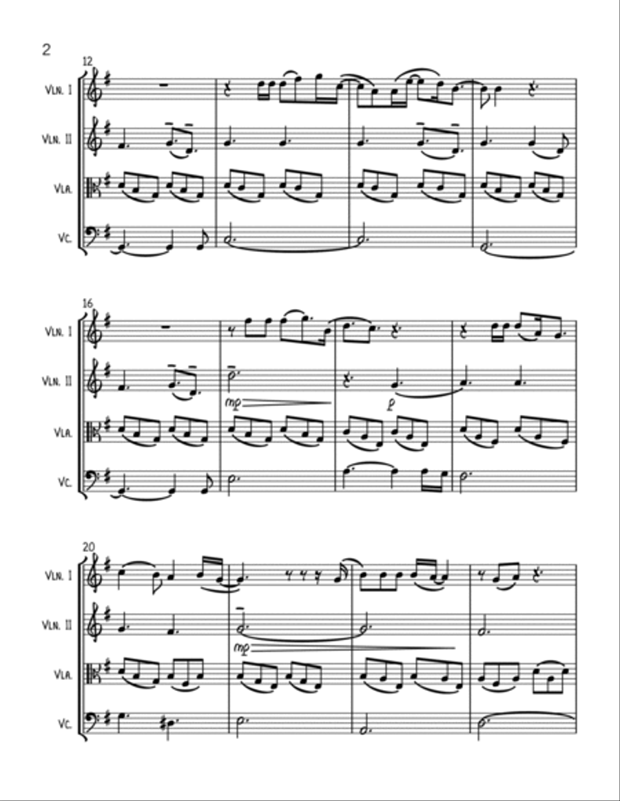 Only Us String Quartet scores gallery preview page 2