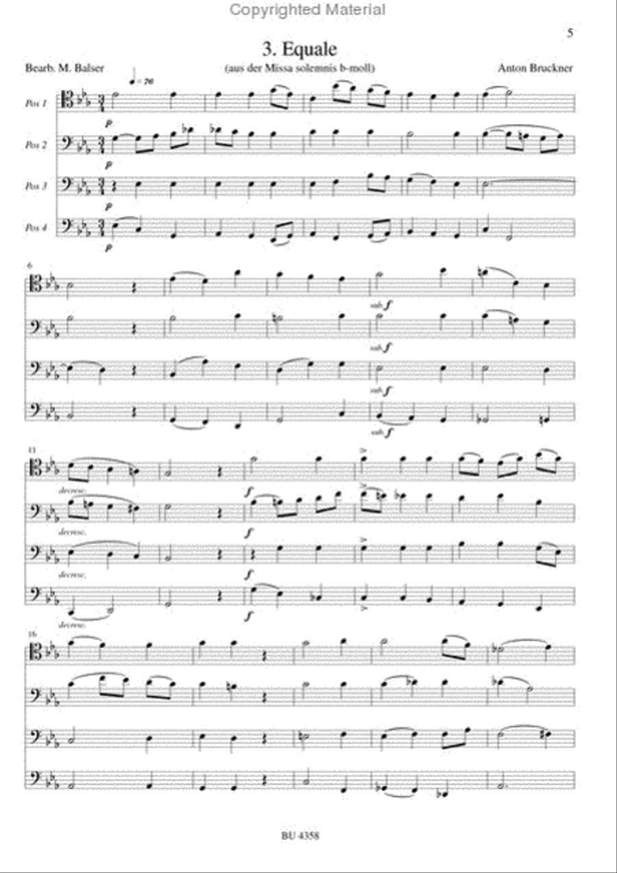 Equale Equale Trombone Quartet scores gallery preview page 2
