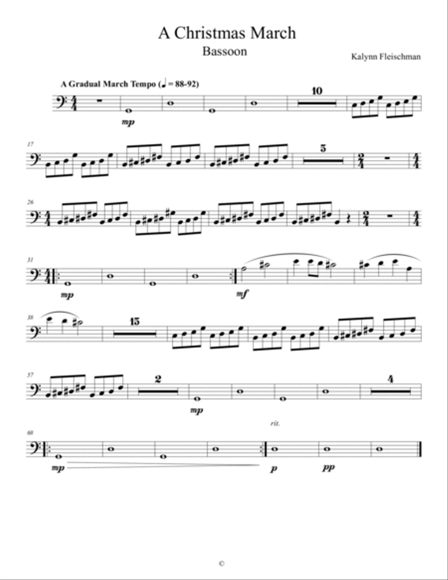 A Christmas March - Parts Full Orchestra scores gallery preview page 5