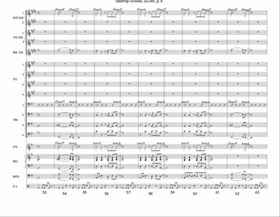 Desktop Grove for big band Jazz Ensemble scores gallery preview page 6