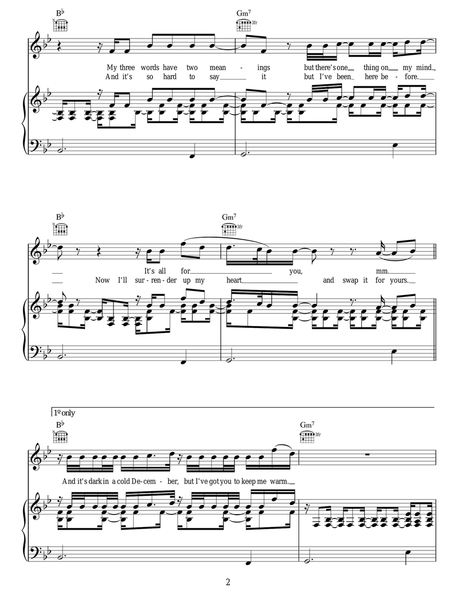 Lego House Acoustic Guitar scores gallery preview page 2