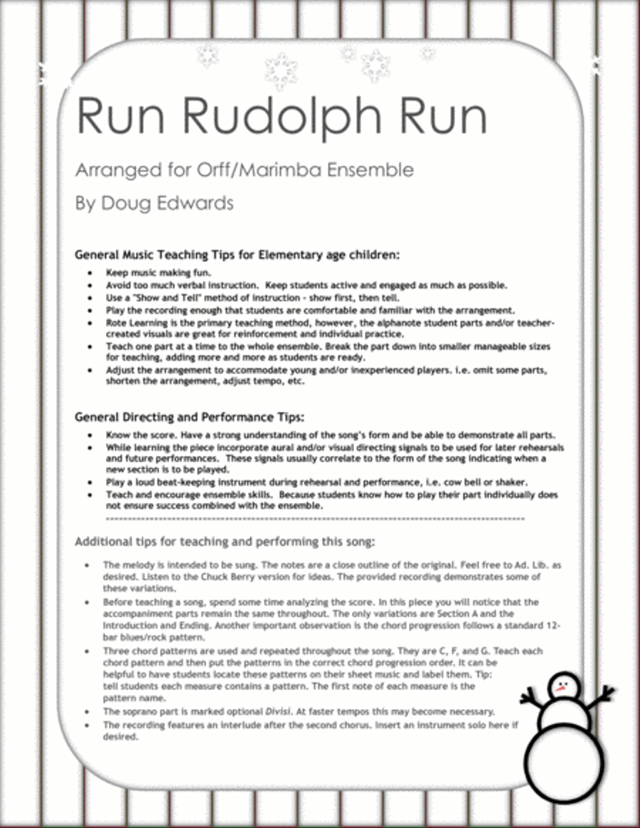 Run Rudolph Run Large Ensemble scores gallery preview page 2