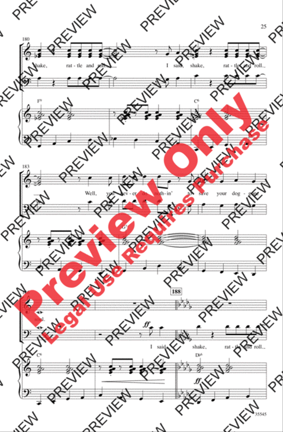 We Love the '50s We Love the '50s 3-Part scores gallery preview page 25