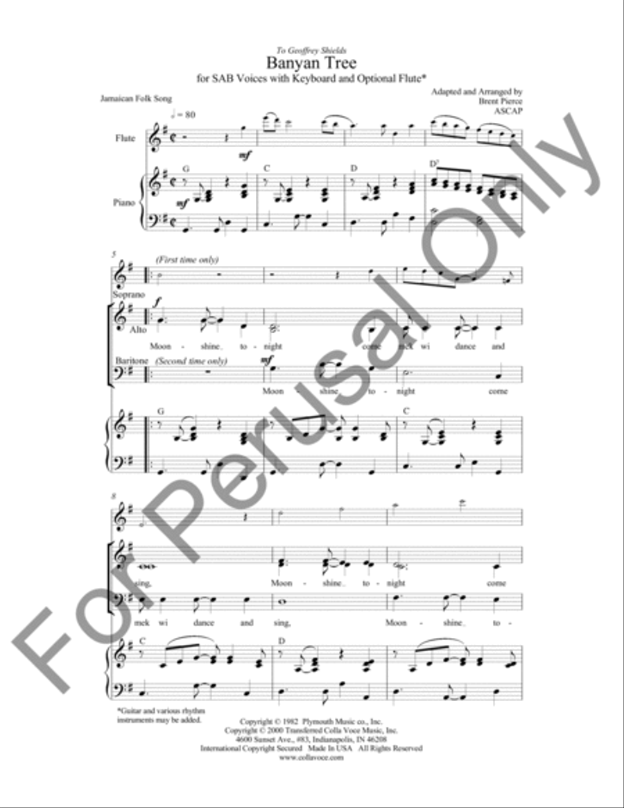 Banyan Tree Banyan Tree 3-Part scores gallery preview page 2