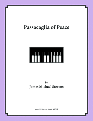 Book cover for Passacaglia of Peace