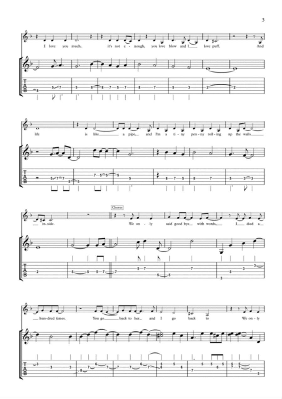 Back To Black Electric Guitar scores gallery preview page 3
